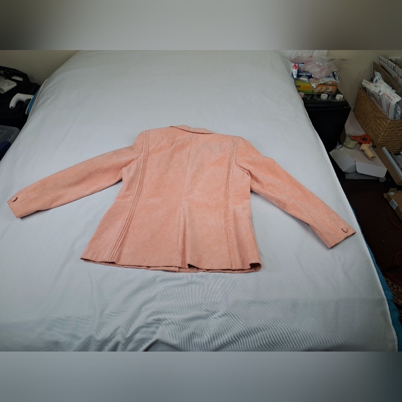 Custom Made Ricky Bo Hilton Hotel 1/F Hong Kong Women's Pink Suede Blazer VTG - Picture 16 of 16